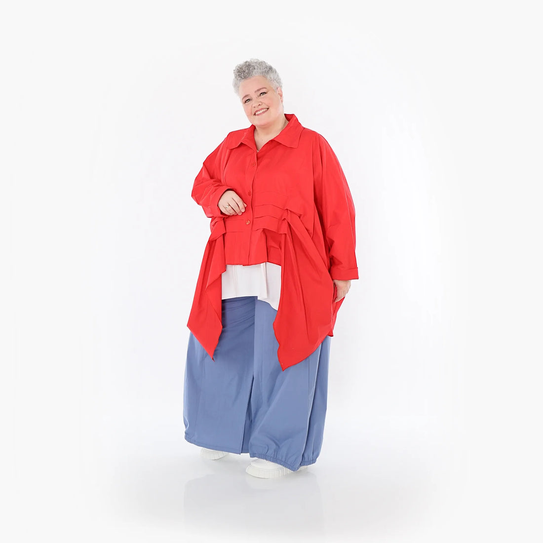  Ballonhose von AKH Fashion aus Baumwolle, 1482.07083, Azurblau, Ausgefallen, Zeitlos