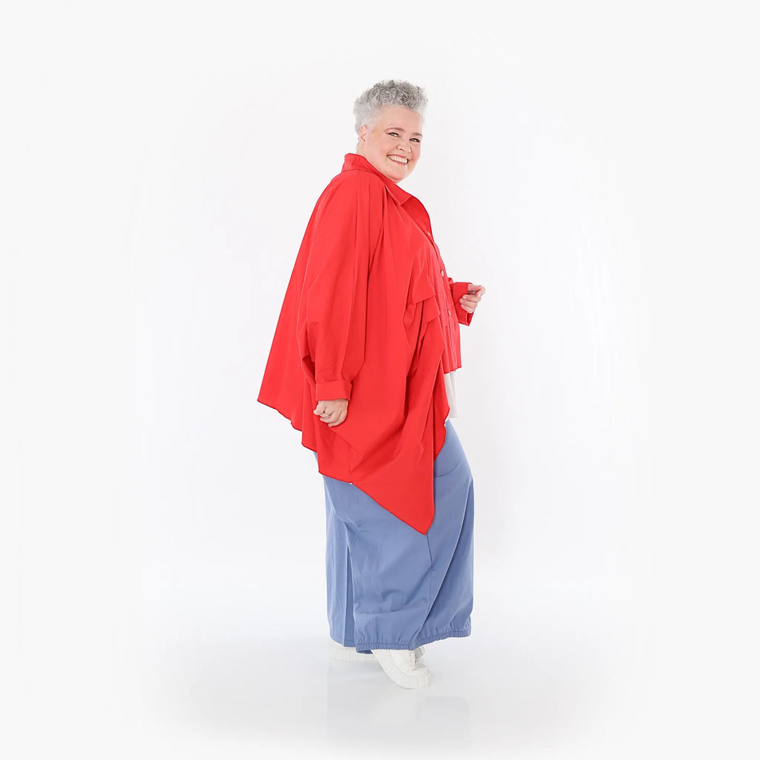  Ballonhose von AKH Fashion aus Baumwolle, 1482.07083, Azurblau, Ausgefallen, Zeitlos