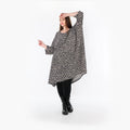 A-Form Bigshirt von AKH Fashion aus Materialmix, 1496.02666, Grau/Schwarz/Blau, Leopard