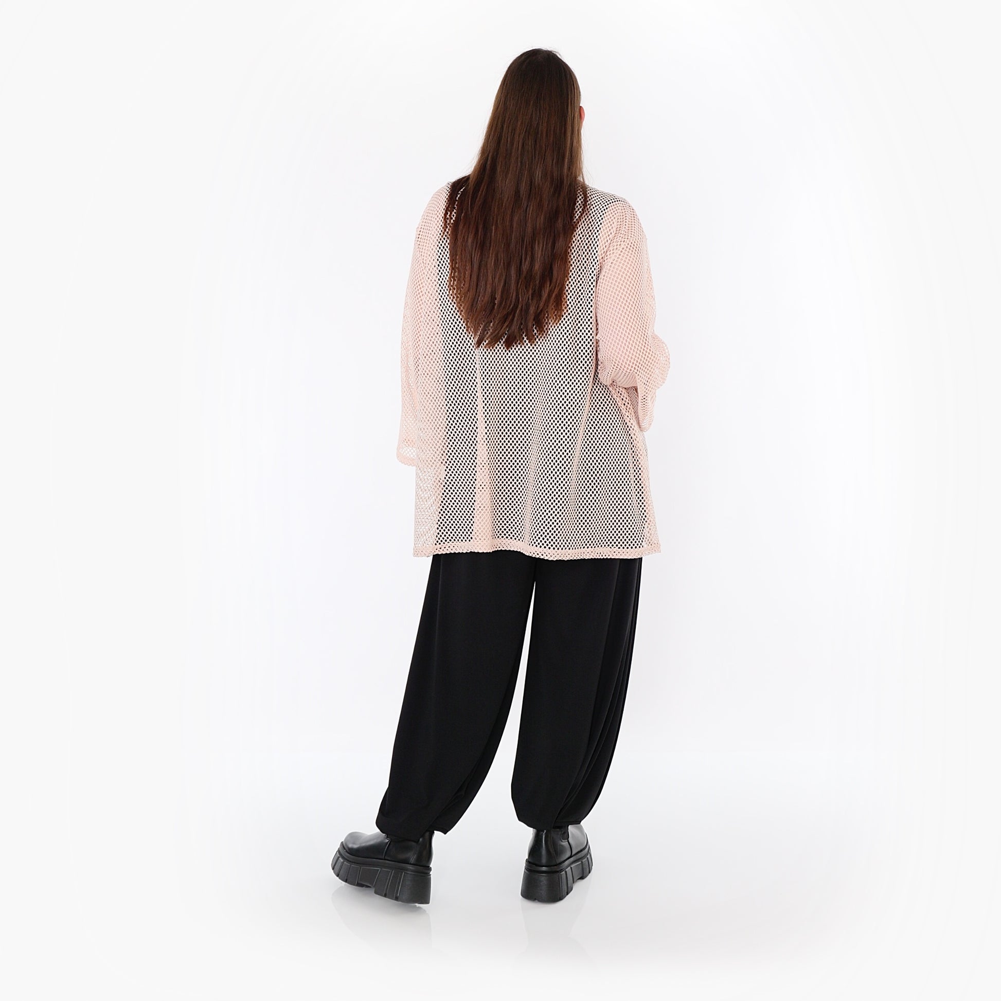  AKH Fashion Jacke in gerader Form, aus Baumwolle, 1500.07109, Mauve, Ausgefallen, Zeitlos