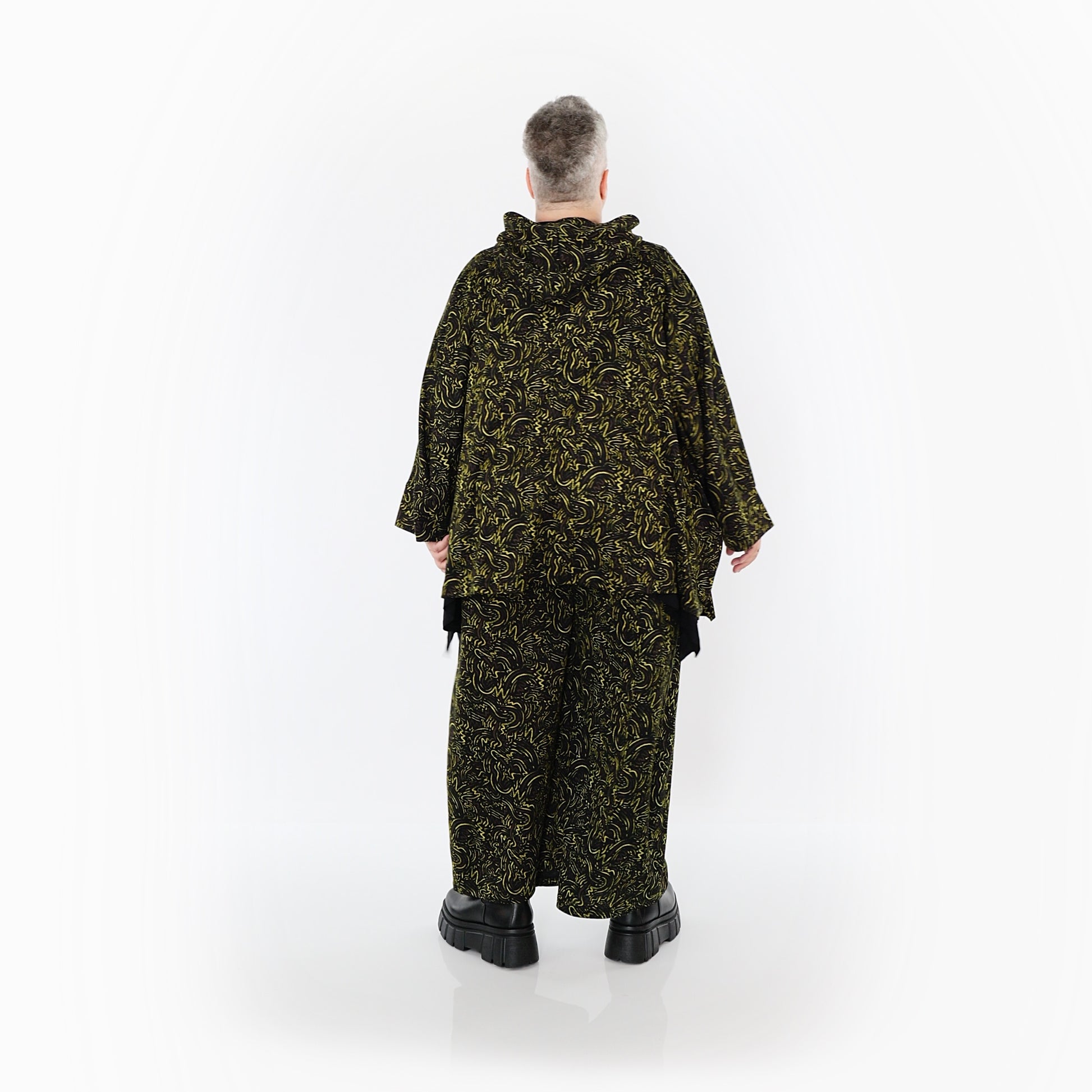  AKH Fashion Jacke in kastiger Form, aus Materialmix, 1516.07076, Neongrün