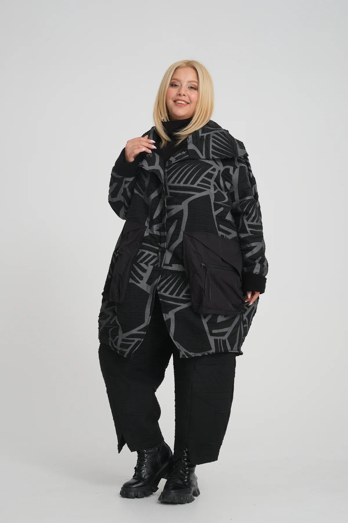  Ballonmantel von Zedd Plus aus Polyamid, 24617, Braun, Schick, Modern, Bequem