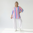 Shirt von AKH Fashion aus Baumwolle in Glocken-Form, ausgefallene Lagenlook Mode