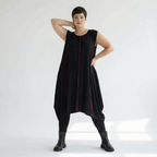  Ballon Tunika von AKH Fashion aus Viskose, 1416.06913, Schwarz/Rot, Schick, Modern, Bequem