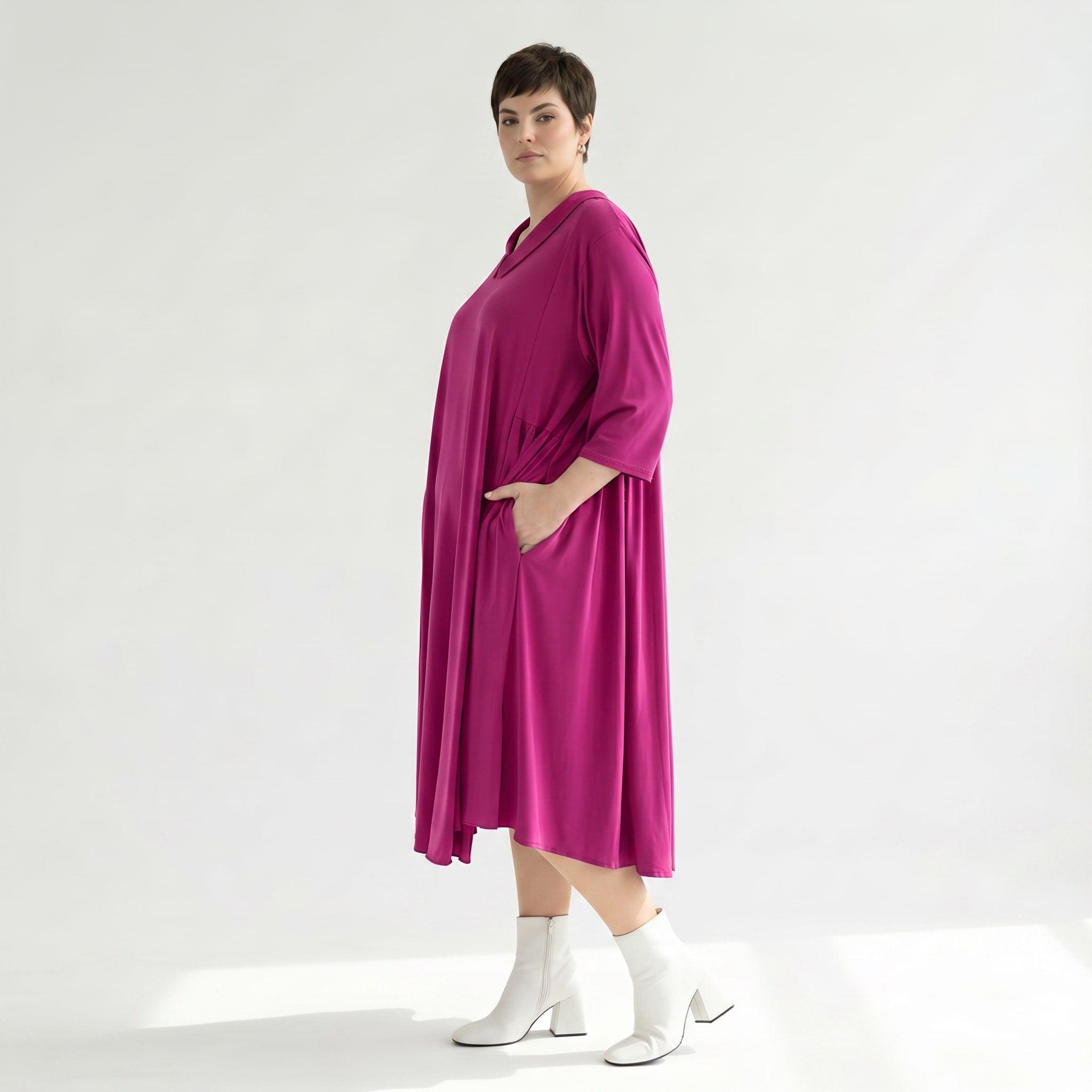 Ballonkleid von AKH Fashion aus Materialmix, ausgefallene, zeitlose Lagenlook Mode