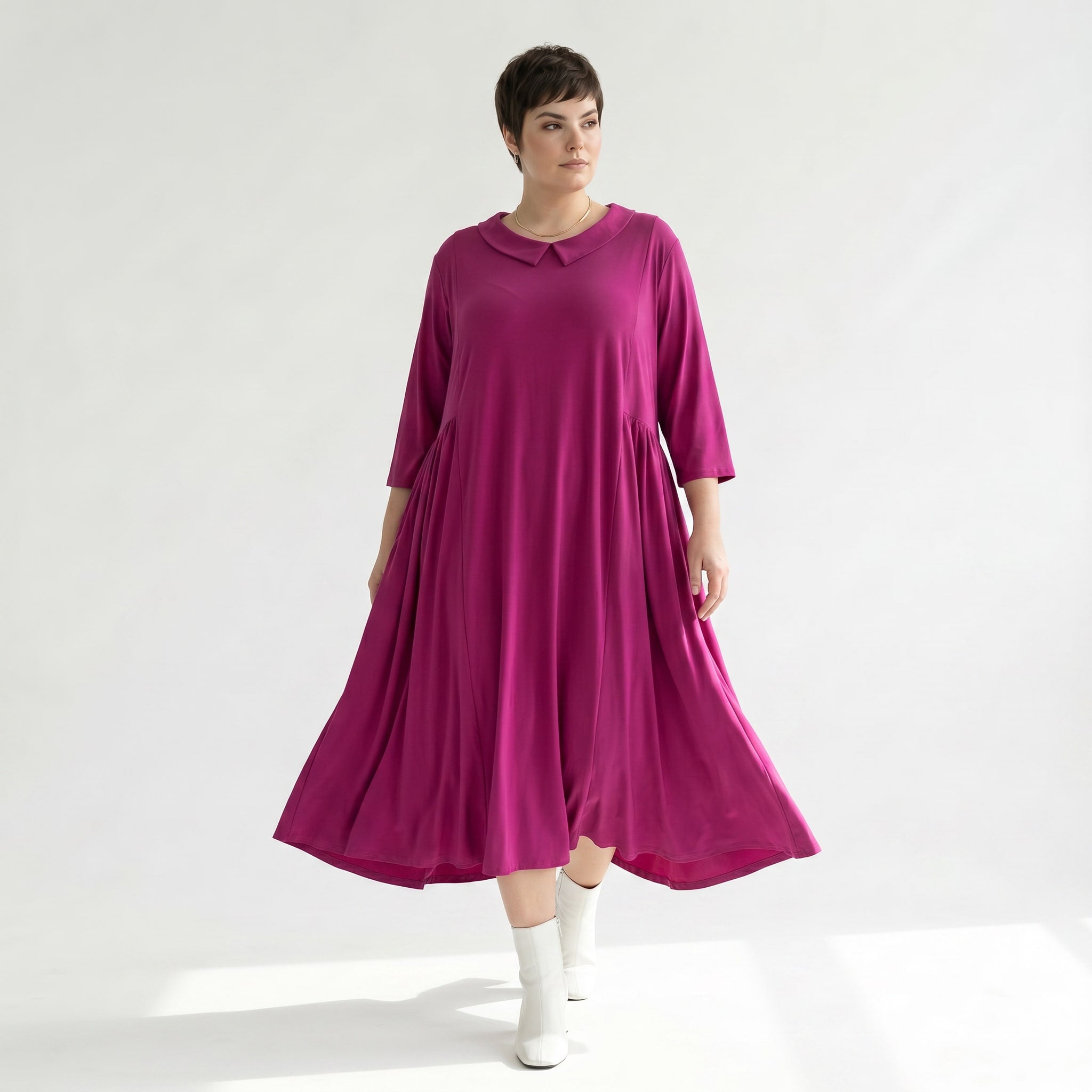 Ballonkleid von AKH Fashion aus Materialmix, ausgefallene, zeitlose Lagenlook Mode