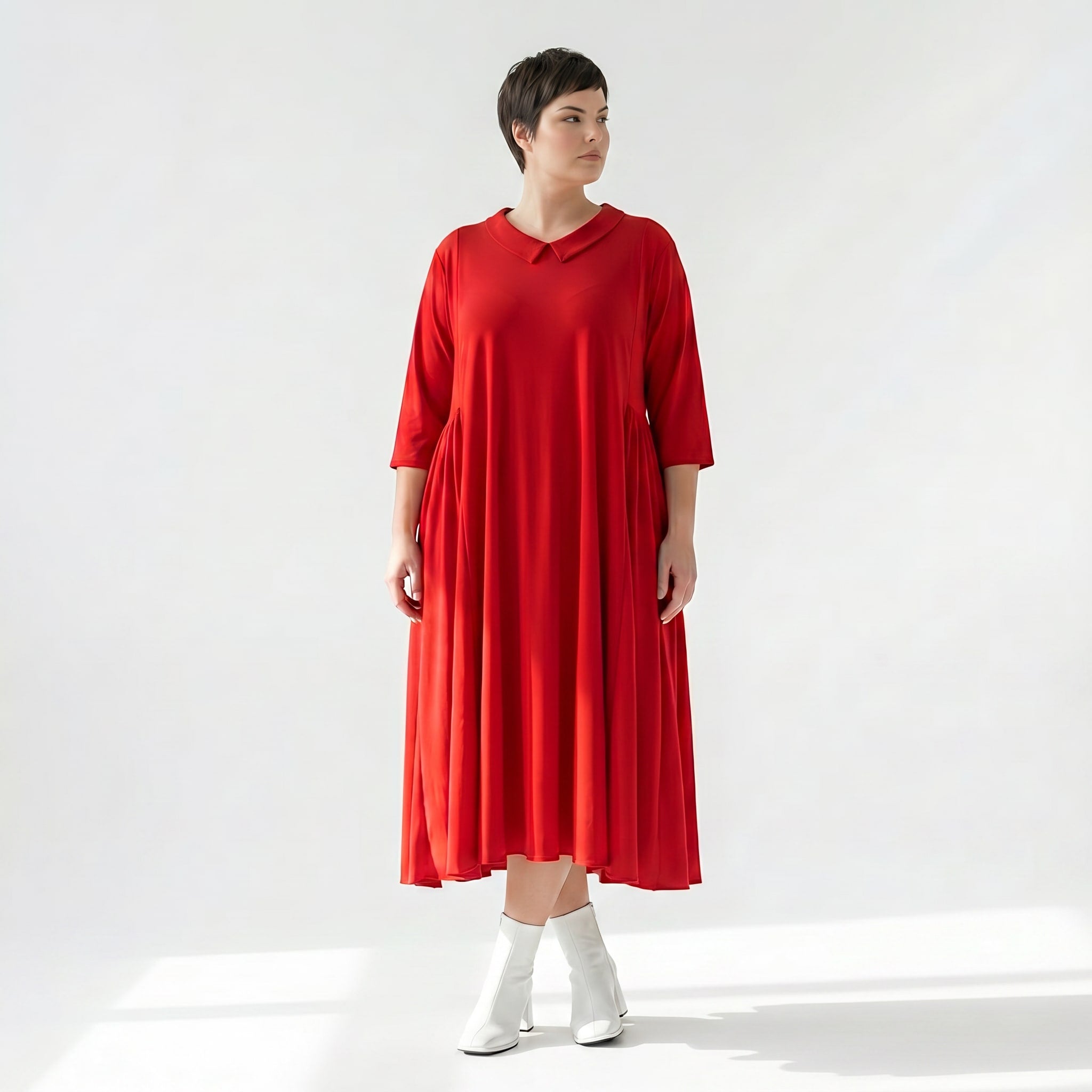 Ballonkleid von AKH Fashion aus Materialmix, ausgefallene, zeitlose Lagenlook Mode