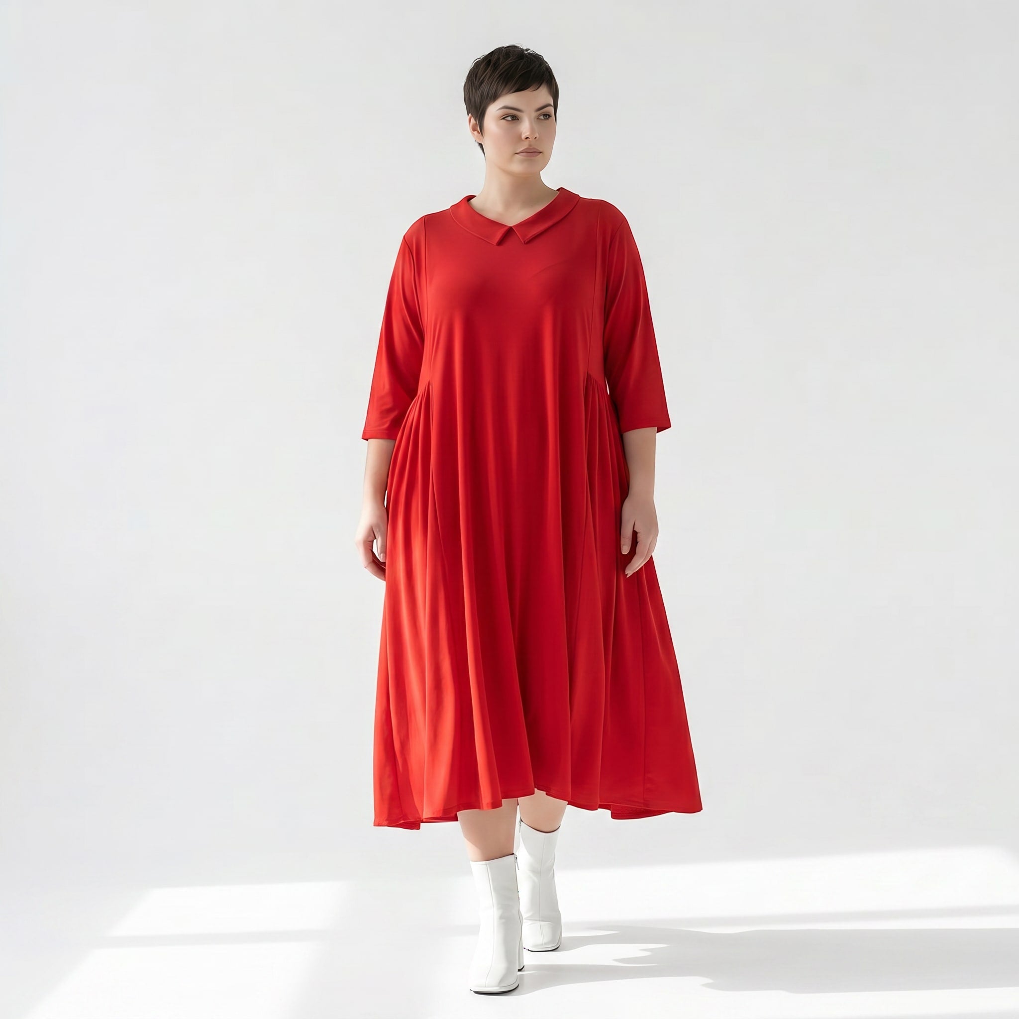 Ballonkleid von AKH Fashion aus Materialmix, ausgefallene, zeitlose Lagenlook Mode