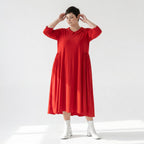 Ballonkleid von AKH Fashion aus Materialmix, ausgefallene, zeitlose Lagenlook Mode
