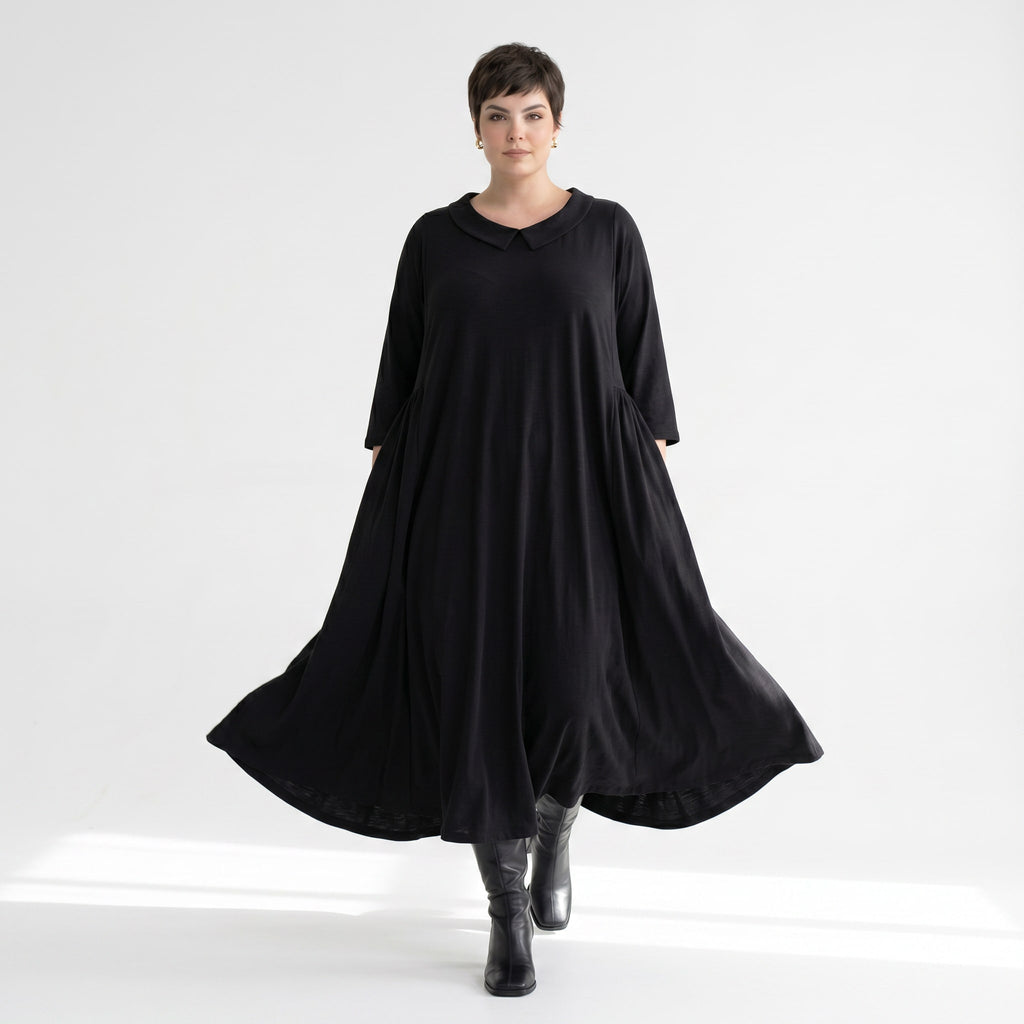 Ballonkleid von AKH Fashion aus Materialmix, ausgefallene, zeitlose Lagenlook Mode