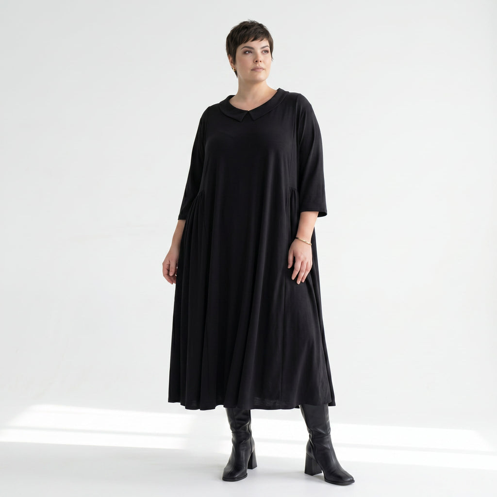 Ballonkleid von AKH Fashion aus Materialmix, ausgefallene, zeitlose Lagenlook Mode