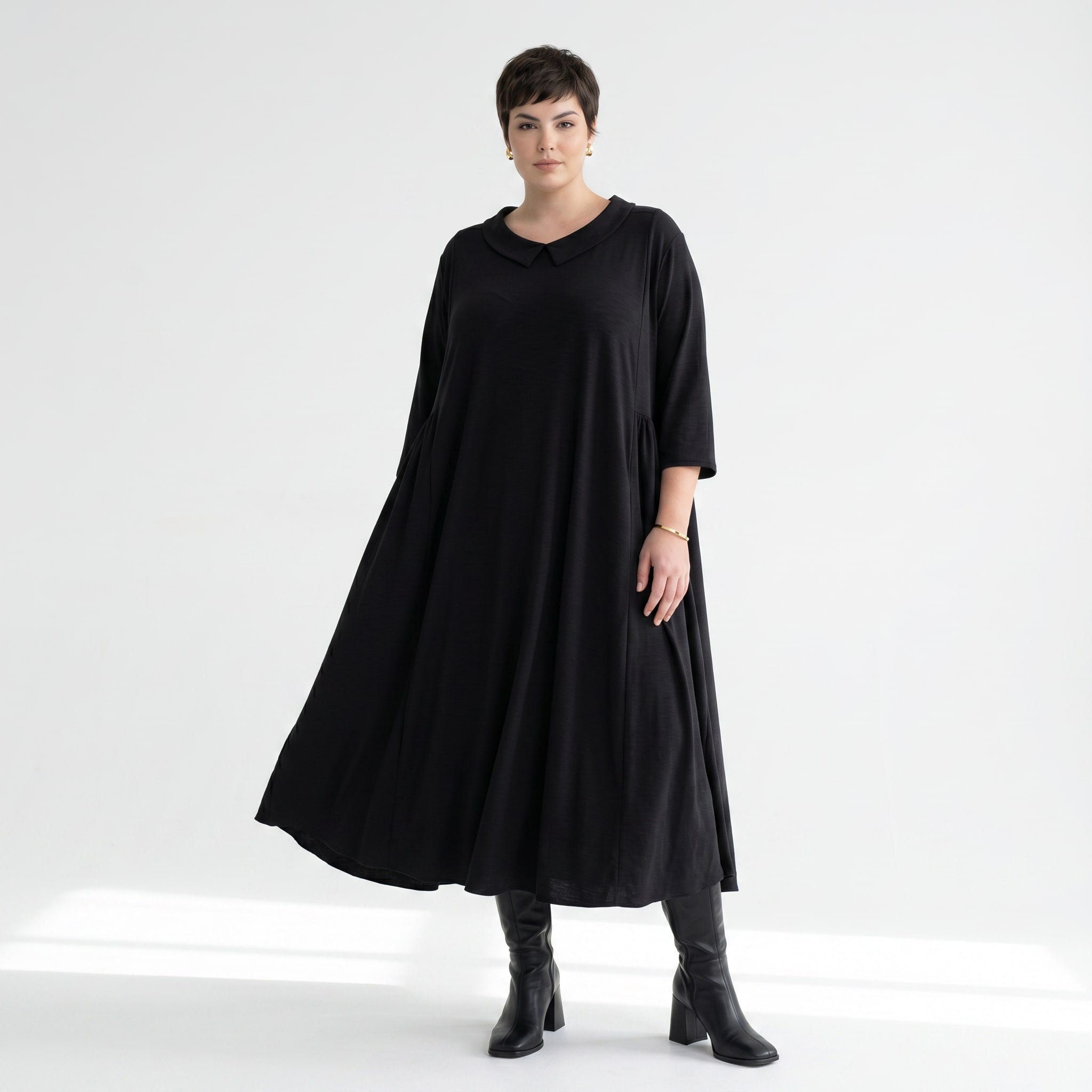 Ballonkleid von AKH Fashion aus Materialmix, ausgefallene, zeitlose Lagenlook Mode