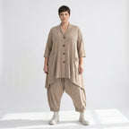 A-Form Jacke von AKH Fashion aus Materialmix, ausgefallene, zeitlose Lagenlook Mode