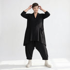A-Form Jacke von AKH Fashion aus Materialmix, ausgefallene, zeitlose Lagenlook Mode