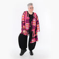  AKH Fashion Bluse in asymmetrischer Form, aus Polyester, 1488.07101, Multicolor, Grafik