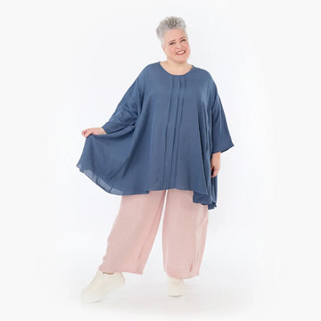  AKH Fashion Hose in gerader Form, aus Viskose, 1490.06710, Mauve, Ausgefallen, Zeitlos