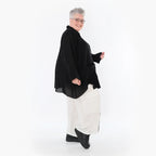  AKH Fashion Hose in gerader Form, aus Viskose, 1490.07076, Weiß, Ausgefallen, Zeitlos