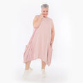  Ballonkleid von AKH Fashion aus Viskose, 1490.07093, Mauve, Ausgefallen, Zeitlos, Schick