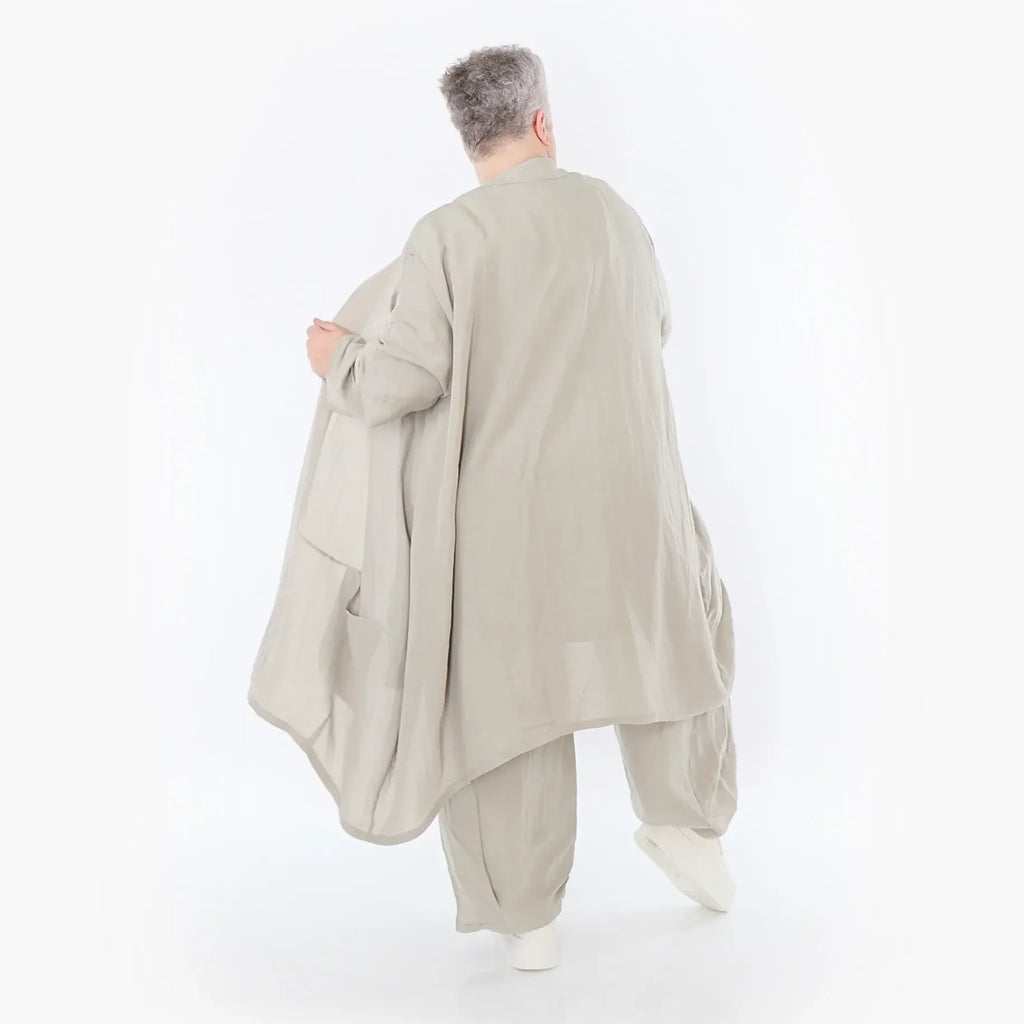  Ballon Cardigan von AKH Fashion aus Viskose, 1490.07094, Beige, Ausgefallen, Zeitlos