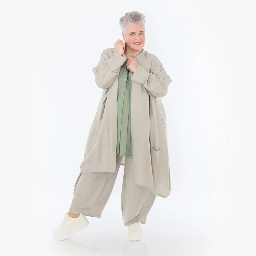  Ballon Cardigan von AKH Fashion aus Viskose, 1490.07094, Beige, Ausgefallen, Zeitlos