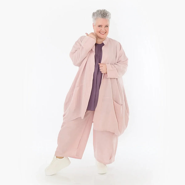  Ballon Cardigan von AKH Fashion aus Viskose, 1490.07094, Mauve, Ausgefallen, Zeitlos