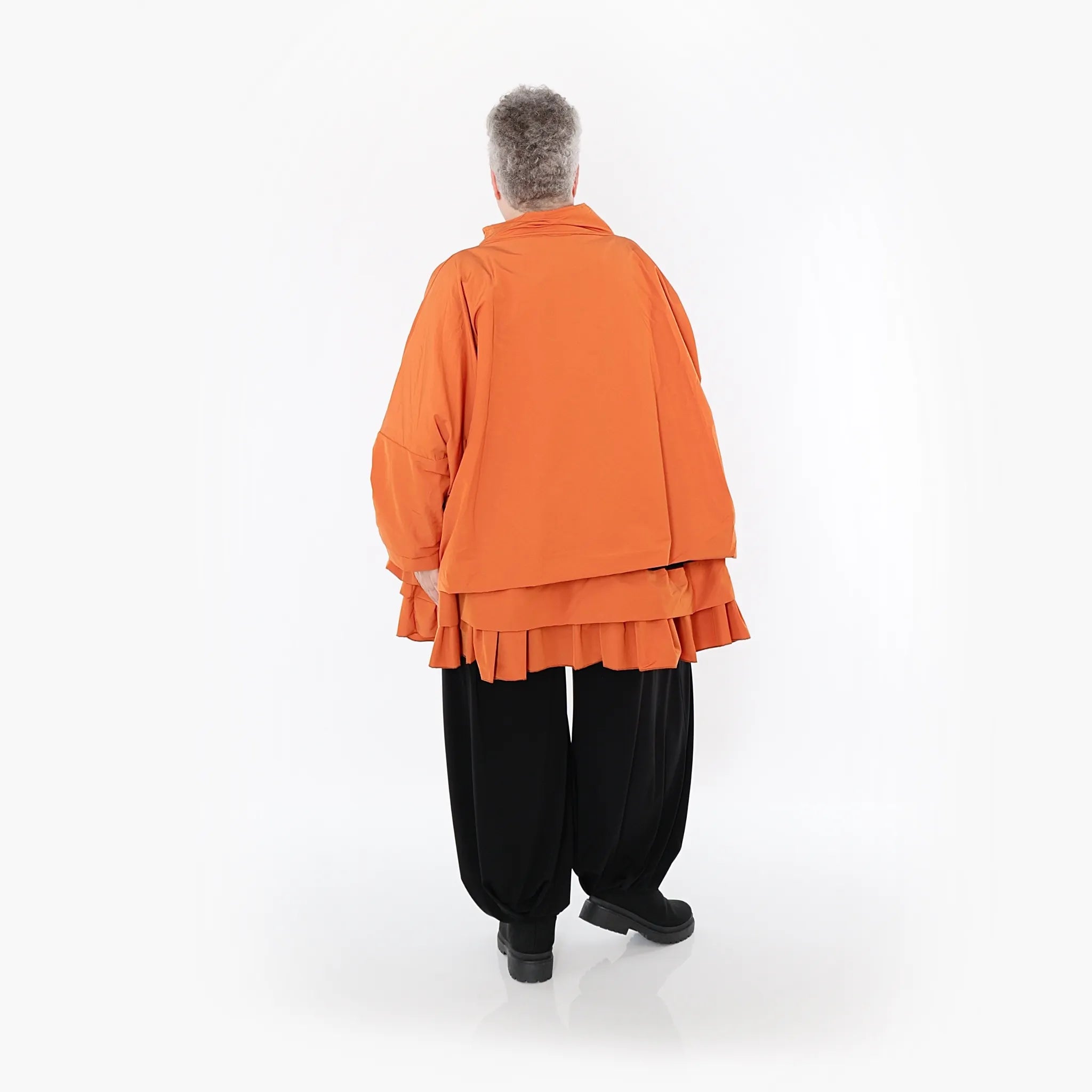 AKH Fashion Jacke in kastiger Form, aus Baumwolle, 1493.07104, Orange, Ausgefallen, Schick