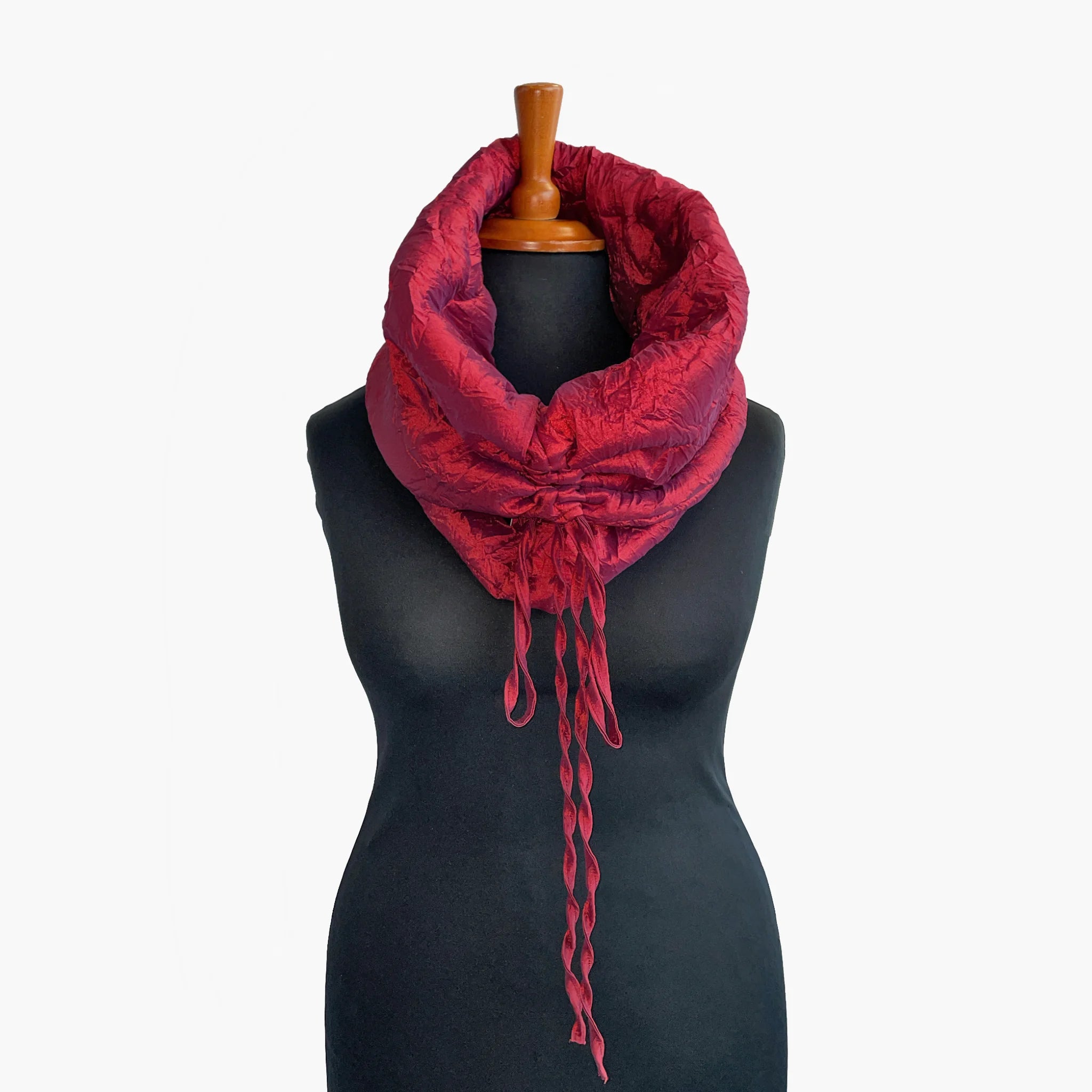  Schal von Do Your Best aus Fliegerseide, D753, Rot, Schick, Modern, Bequem