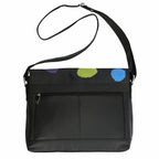  AKH Fashion Tasche in gerader Form, aus Leder, 1180.DJ001, Schwarz-Punkte, Punkte, Schick
