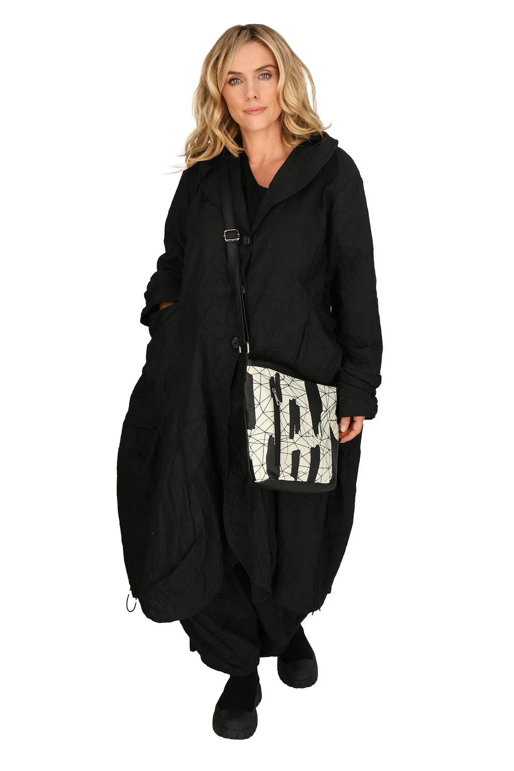 Tasche von AKH Fashion aus Leder in gerader Form, ausgefallene Lagenlook Mode