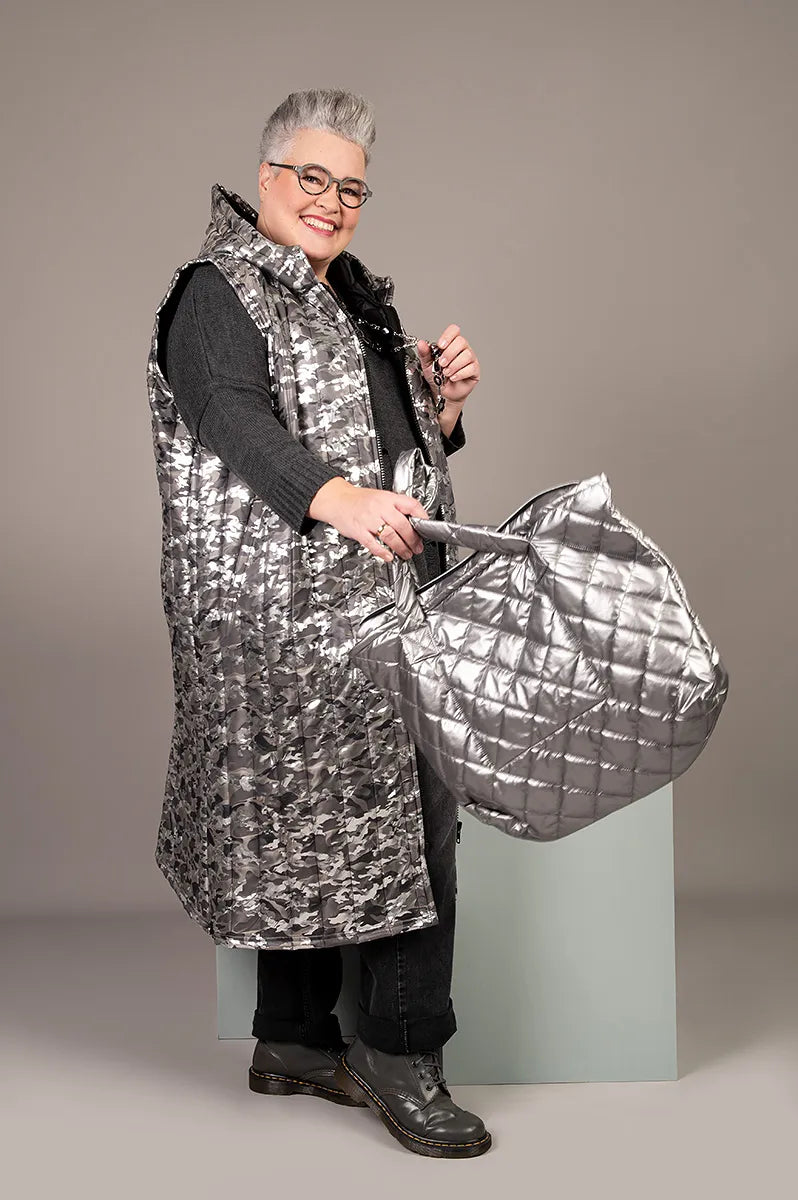 Oversize Damen Weste, AKH Fashion, Polyester, gerader Form, Lagenlook Mode, große Größen - SEELENlook