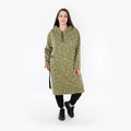  A-Form Bigshirt von AKH Fashion aus Baumwolle, 1361.06989, Olive-Schwarz, Schick, Modern