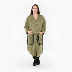  Ballonmantel von AKH Fashion aus Baumwolle, 1361.06986, Olive-Schwarz, Schick, Modern