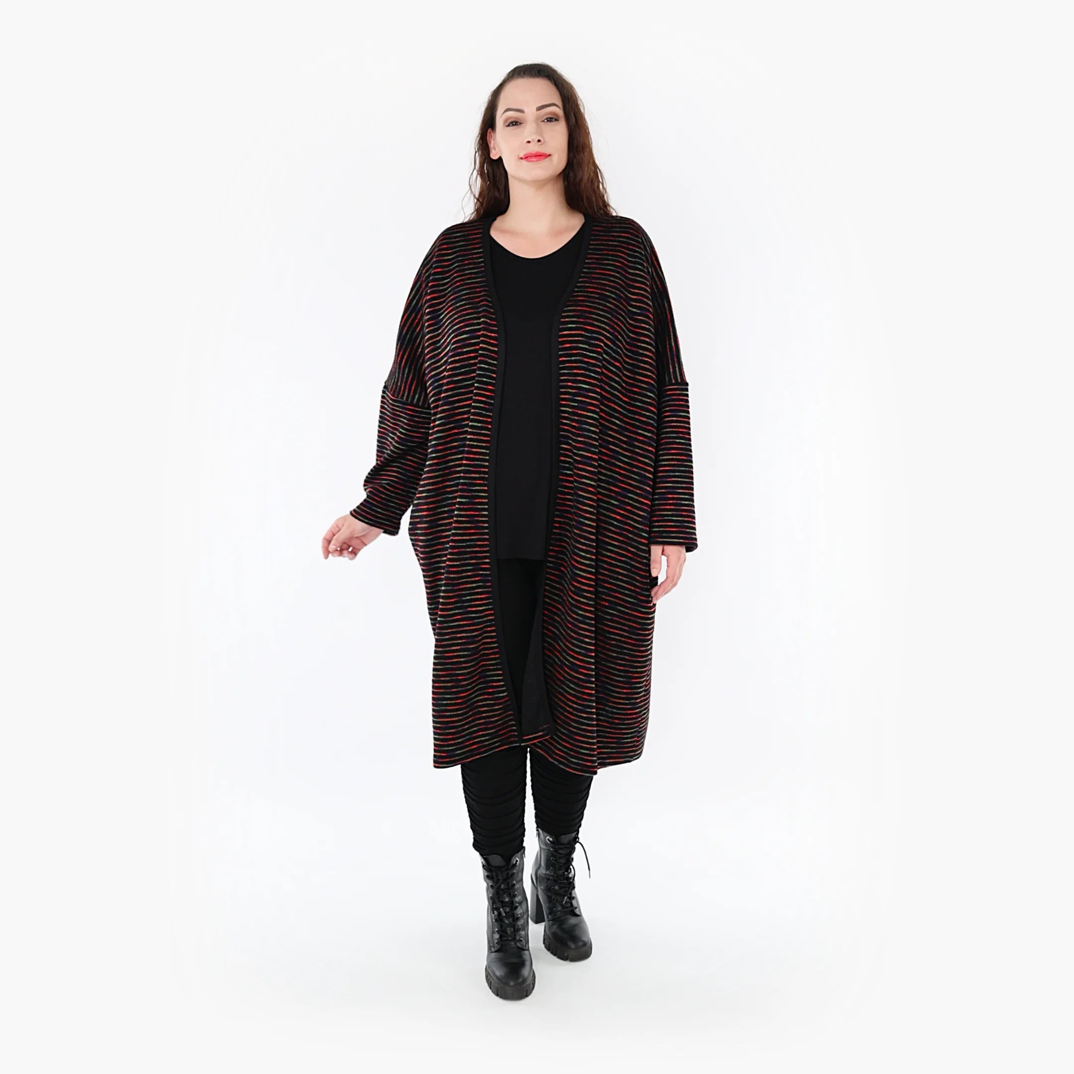 Jacke von AKH Fashion aus Baumwolle in gerader Form, ausgefallene Lagenlook Mode
