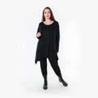 A-Form Shirt von AKH Fashion aus Viskose, ausgefallene, zeitlose Lagenlook Mode