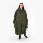  Ballonmantel von AKH Fashion aus Materialmix, 1365.06985, Schwarz-Lime, Raute, Schick