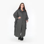  Ballonmantel von AKH Fashion aus Materialmix, 1365.06985, Schwarz-Weiß, Raute, Schick