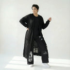 Oversize Grobstrick Cardigan mit Schrift Applikationen Übergang B One Damenmode jetzt bei Modeare entdecken