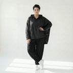 Oversize Damen Übergangsjacke aus Baumwolle im Ballonschnitt Memorytaft Caraclan exklusiv bei Modeare
