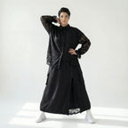 Trieste Oversize-Set mit Spitze: Schwarze Popeline-Bluse & Lagenrock – bei Modeare entdecken