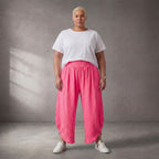 Luftige Ballonhose in strahlendem Pink für einen leichten femininen Sommerlook aus Italien