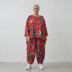 Leichtes Oversized Shirt in strahlendem Rot mit lässigem Kastenschnitt für laue Sommertage