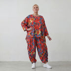 Leichtes Oversized Shirt in strahlendem Rot mit lässigem Kastenschnitt für laue Sommertage
