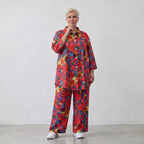 Luftige Hose in kräftigem Rot mit lässig elegantem Schnitt für Frühlings und Sommertage