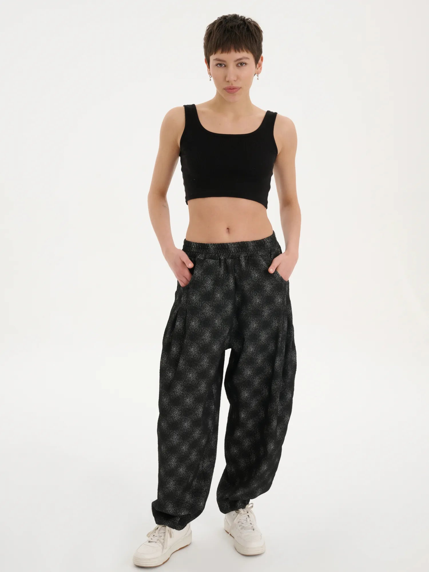 Ballonhose von Les Mios aus Polyester, 7002, Schwarz, Schick, Modern, Bequem, Schick