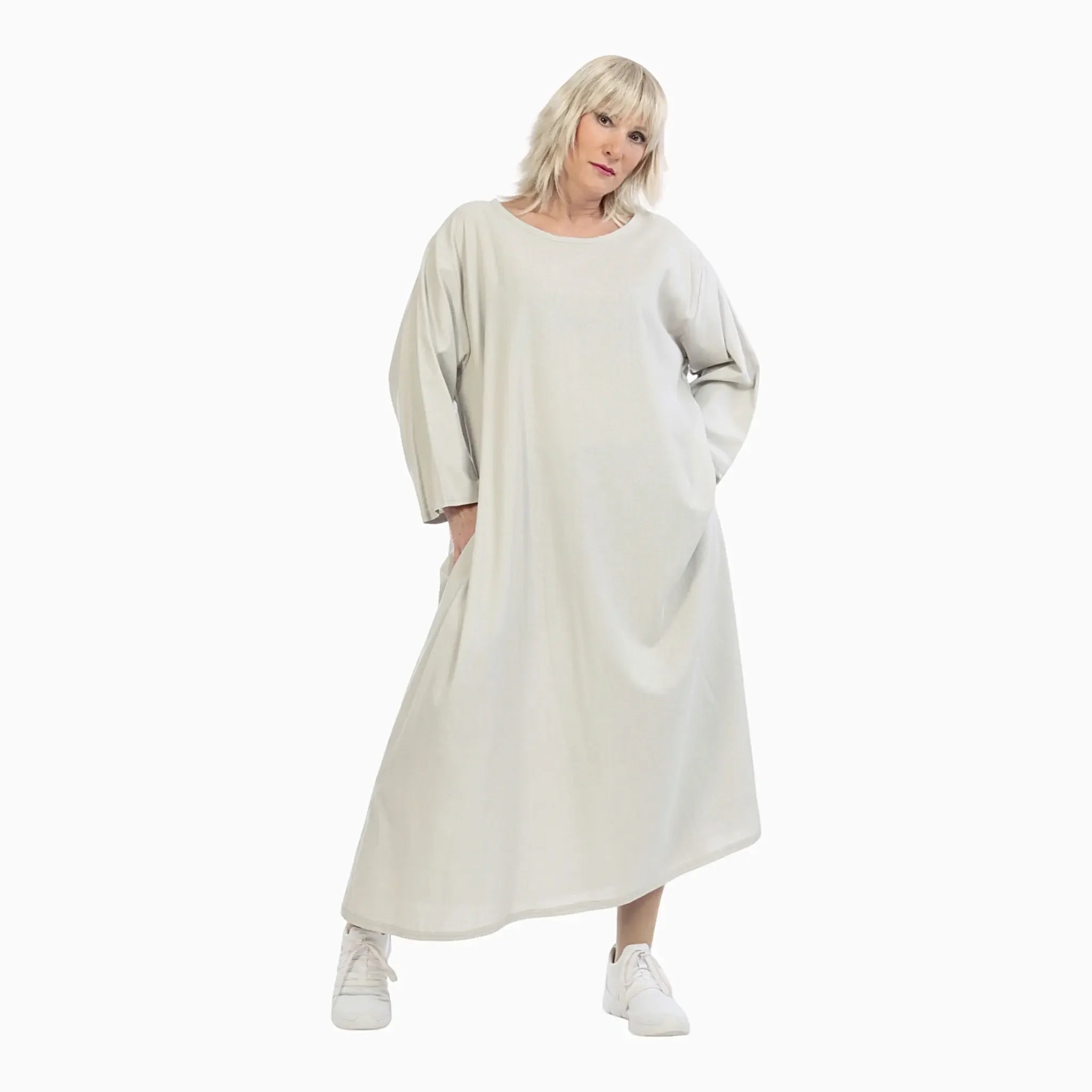  A-Form Kleid von AKH Fashion aus Viskose, 1027.06790, Grau, Schick, Modern, Bequem
