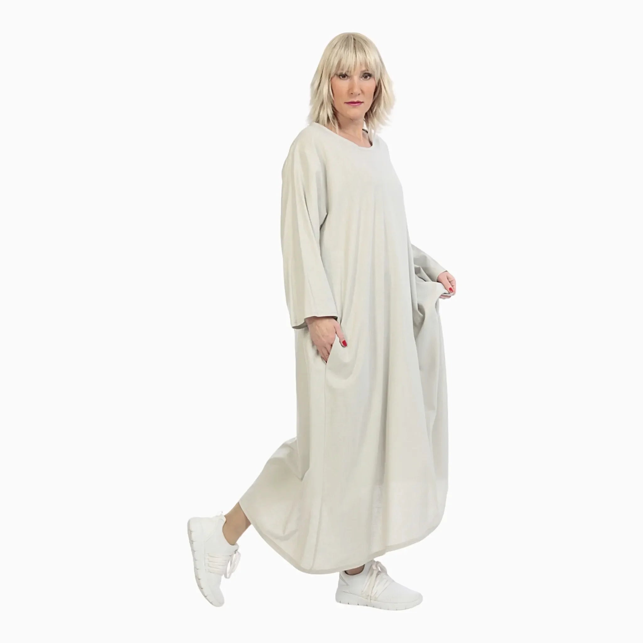  A-Form Kleid von AKH Fashion aus Viskose, 1027.06790, Grau, Schick, Modern, Bequem