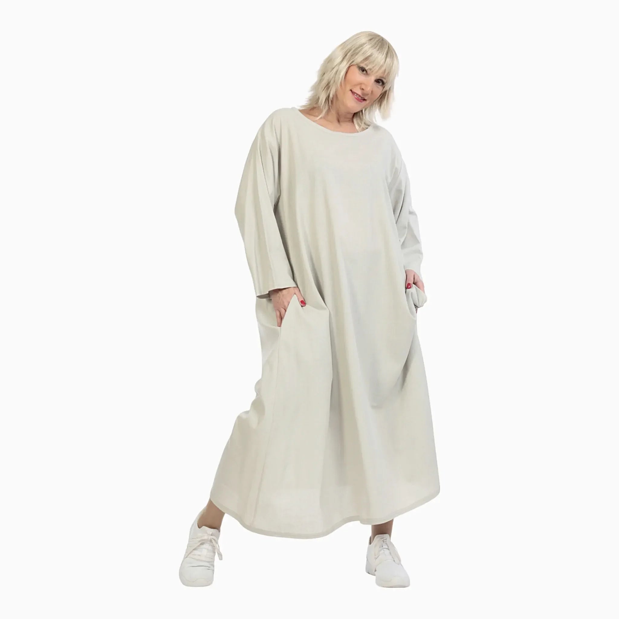  A-Form Kleid von AKH Fashion aus Viskose, 1027.06790, Grau, Schick, Modern, Bequem
