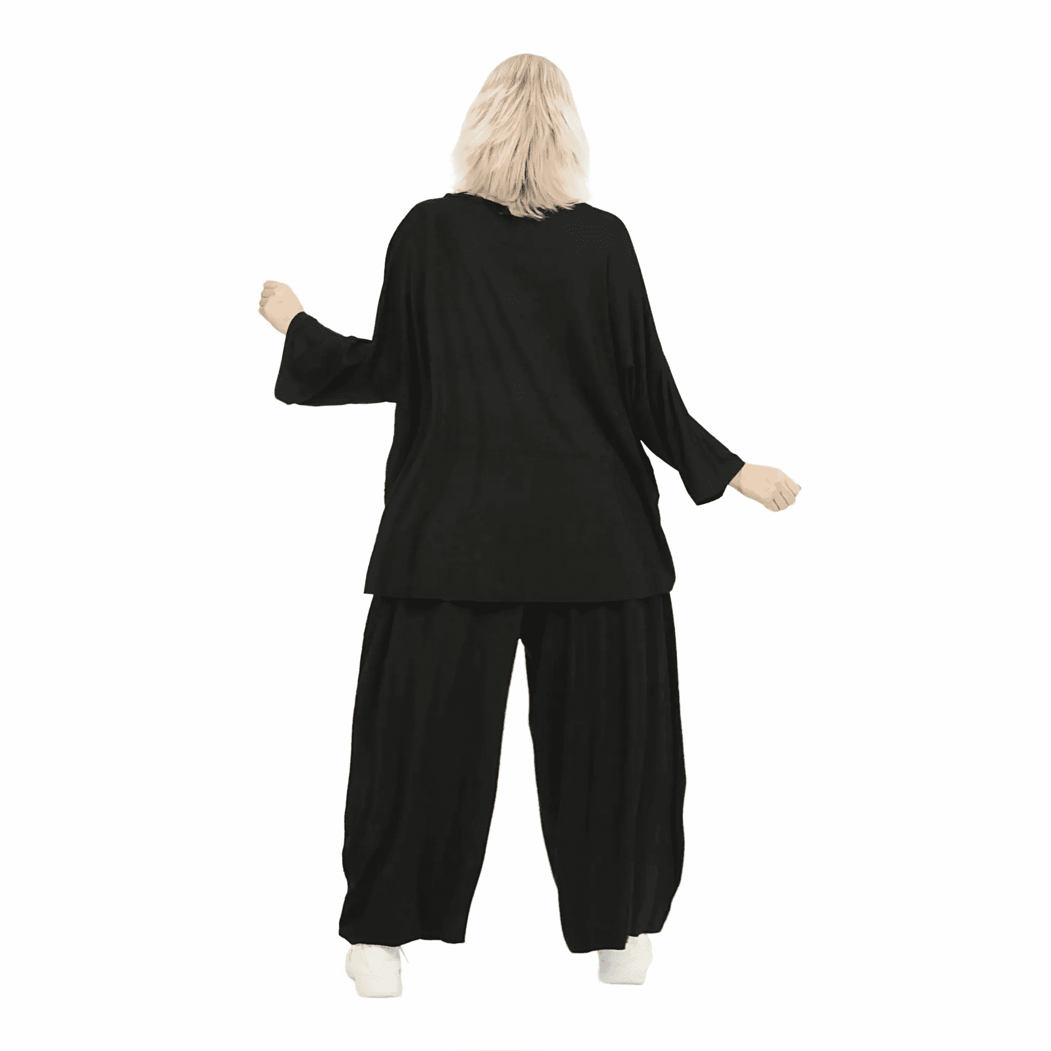  AKH Fashion Bigshirt in kastiger Form, aus Viskose, 1233.06888, Schwarz, Schick, Modern