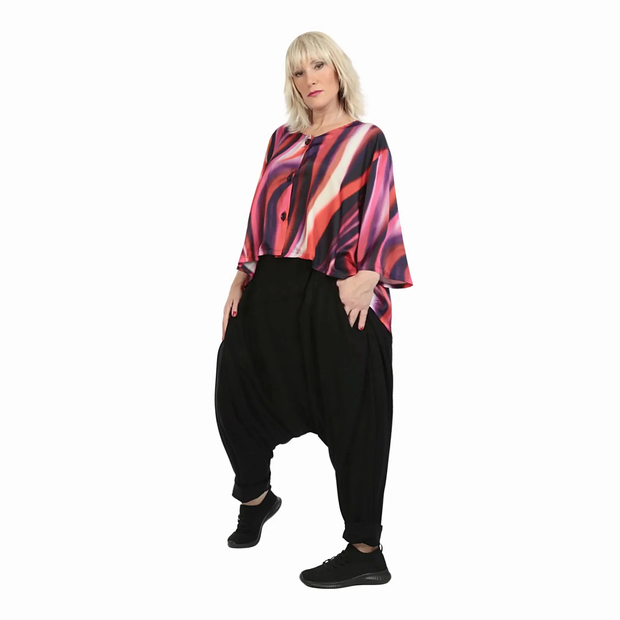 Haremshose von AKH Fashion aus Viskose, ausgefallene, zeitlose Lagenlook Mode