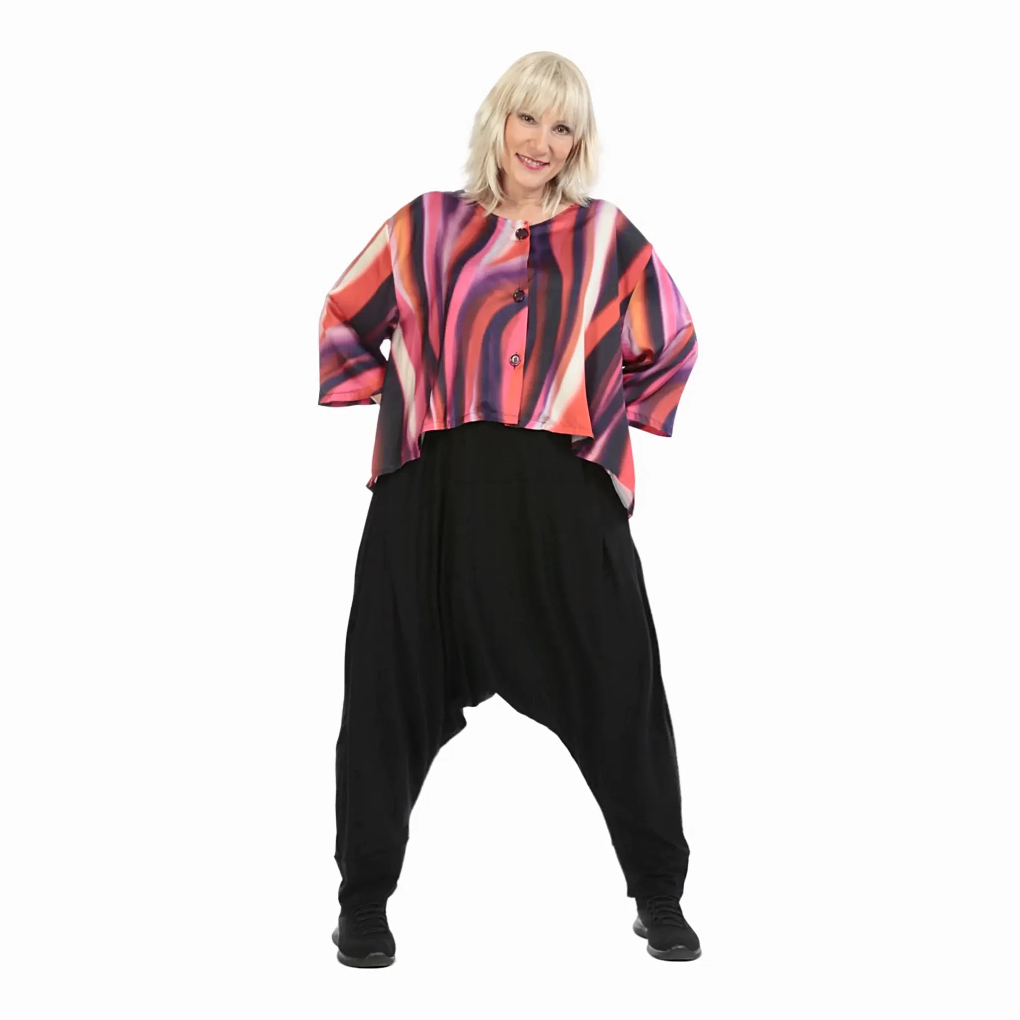 Haremshose von AKH Fashion aus Viskose, ausgefallene, zeitlose Lagenlook Mode